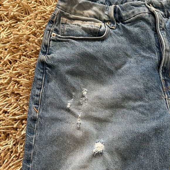 Good American Good Classic Distressed Hi-Rise Jeans GC062T Size 10/30 - Picture 5 of 14